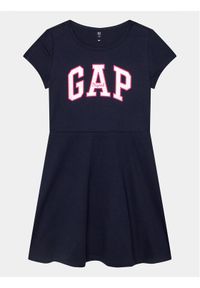 GAP - Gap Sukienka codzienna 792417-00 Granatowy Regular Fit. Okazja: na co dzień. Kolor: niebieski. Materiał: bawełna. Typ sukienki: proste. Styl: casual #1