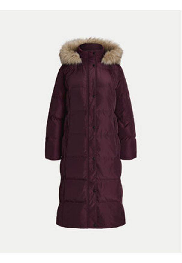 Lauren Ralph Lauren - LAUREN RALPH LAUREN Kurtka puchowa 297957518003 Bordowy Regular Fit. Kolor: czerwony. Materiał: syntetyk