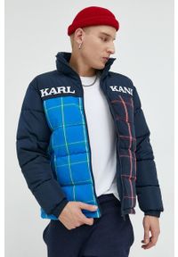 Karl Kani kurtka męska kolor granatowy zimowa oversize. Kolor: niebieski. Materiał: syntetyk. Sezon: zima #2