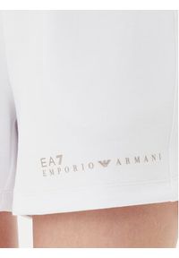 EA7 Emporio Armani Szorty sportowe 7W000280 AF12501 U0002 Biały Regular Fit. Kolor: biały. Materiał: syntetyk