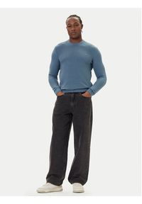 Mustang Sweter Elliot 1016844 Niebieski Regular Fit. Kolor: niebieski. Materiał: bawełna #3
