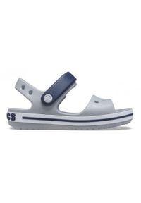 Buty do chodzenia niemowlęce Crocs Crosband Sandal Kids. Kolor: wielokolorowy, szary. Materiał: syntetyk, materiał