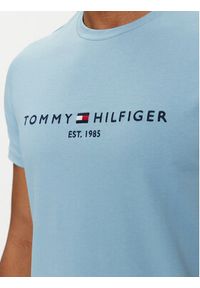 TOMMY HILFIGER - Tommy Hilfiger T-Shirt Logo MW0MW11797 Błękitny Regular Fit. Kolor: niebieski. Materiał: bawełna #2