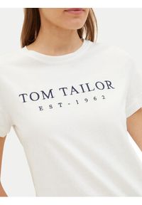 Tom Tailor T-Shirt 1041288 Biały Regular Fit. Kolor: biały. Materiał: bawełna
