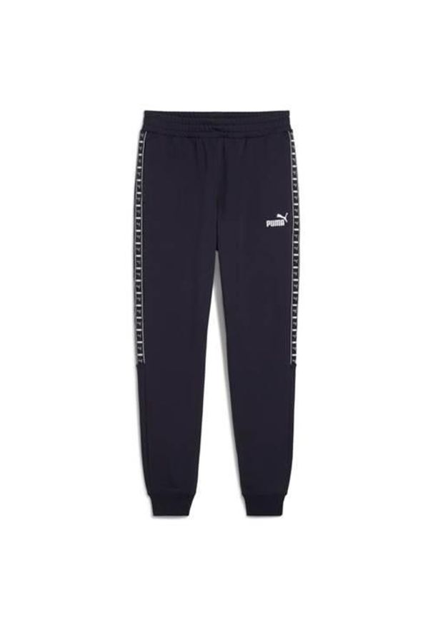 Spodnie sportowe męskie Puma 68468016. Kolor: niebieski. Materiał: dresówka. Styl: sportowy