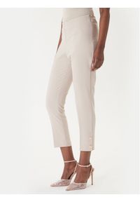 Rinascimento Spodnie materiałowe CFC0128641003 Beżowy Slim Fit. Kolor: beżowy. Materiał: materiał #1