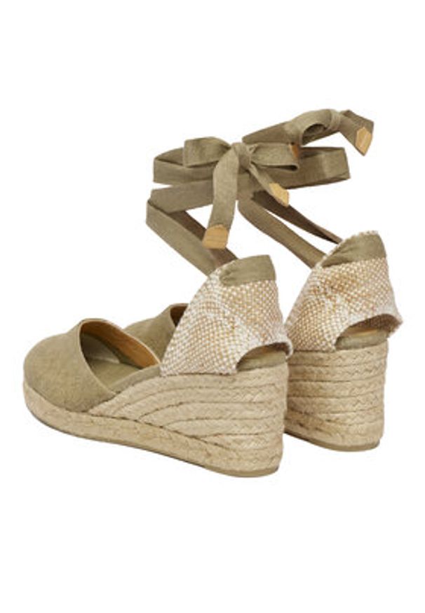 Castañer Espadryle Carina 21644 Zielony. Kolor: zielony. Materiał: materiał
