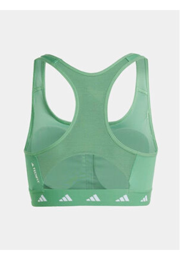 Adidas - adidas Biustonosz sportowy Powerreact Training IT6641 Zielony. Kolor: zielony. Materiał: syntetyk