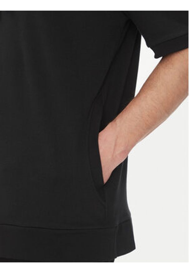 Hugo - HUGO Bluza Devon 50540164 Czarny Regular Fit. Kolor: czarny. Materiał: bawełna