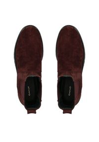 GANT - Gant Sztyblety 29553763 Bordowy. Kolor: czerwony. Materiał: skóra, zamsz #5