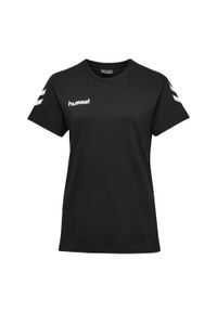 Koszulka sportowa z krótkim rękawem damska Hummel hmlGO cotton. Kolor: wielokolorowy, biały, czarny. Długość rękawa: krótki rękaw. Długość: krótkie