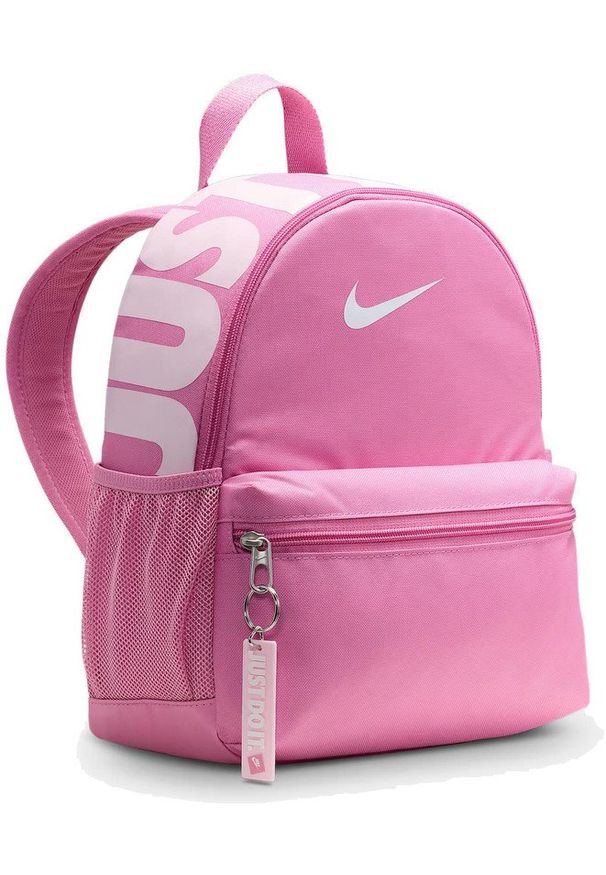 Nike - Plecak NIKE Mini Brasilia Just Do It JDI Różowy Szkolny 11L. Kolor: różowy