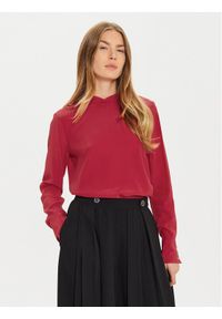TwinSet - TWINSET Bluzka 242TT2341 Czerwony Regular Fit. Kolor: czerwony. Materiał: jedwab, wiskoza #1