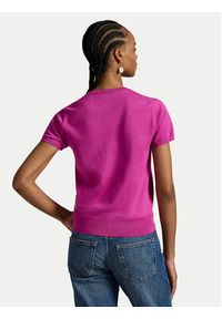 Polo Ralph Lauren T-Shirt 211971872010 Różowy Slim Fit. Typ kołnierza: polo. Kolor: różowy. Materiał: bawełna #6