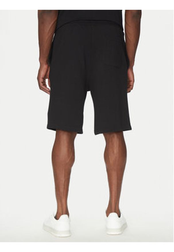 Hugo - HUGO Szorty sportowe Damtus 50534953 Czarny Relaxed Fit. Kolor: czarny. Materiał: bawełna. Styl: sportowy