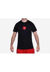 Koszulka sportowa męska Nike Air Jordan Sportswear. Kolor: czarny. Materiał: bawełna. Długość rękawa: krótki rękaw. Długość: krótkie. Sport: koszykówka #1