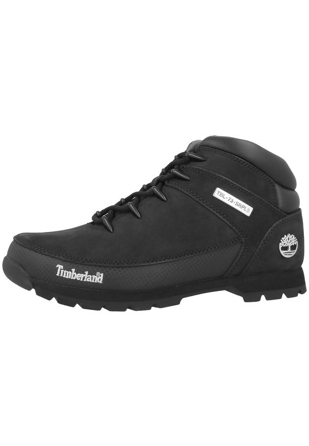 Buty do chodzenia męskie Timberland Euro Sprint Hiker. Kolor: czarny. Materiał: skóra, syntetyk, materiał, tkanina. Sezon: zima. Sport: bieganie, turystyka piesza