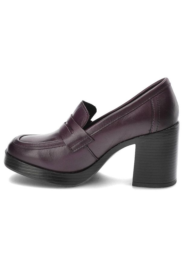 Fioletowe Półbuty Marco Tozzi Damskie Wygodne Obuwie. Okazja: na co dzień. Kolor: fioletowy. Materiał: skóra, jeans. Styl: casual, elegancki, klasyczny