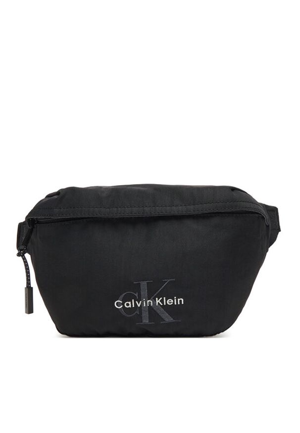 Calvin Klein Saszetka nerka Bold Waistbag LV04D3116G Czarny. Kolor: czarny. Materiał: materiał