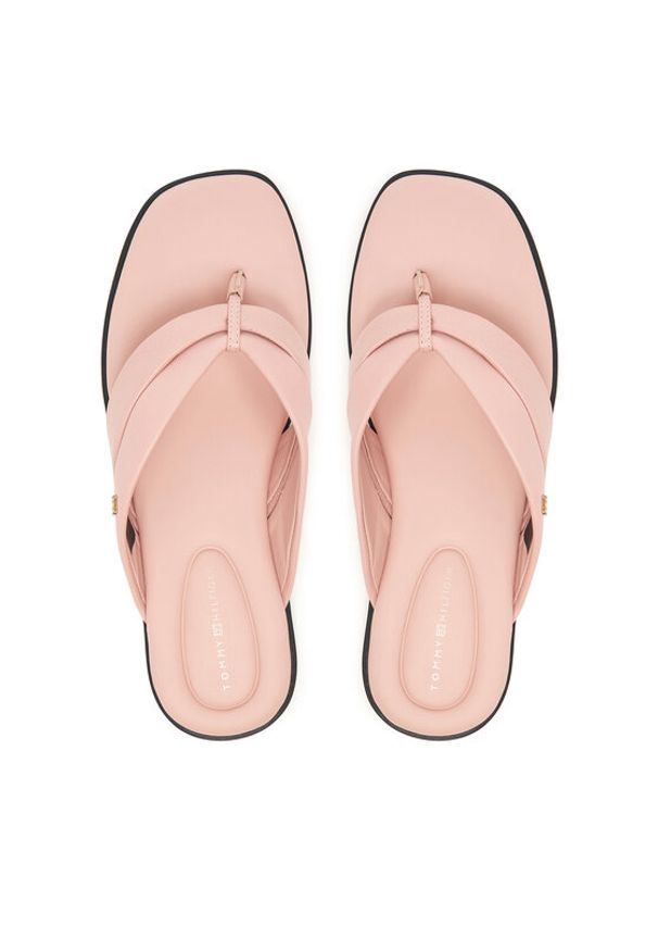 TOMMY HILFIGER - Tommy Hilfiger Japonki FW0FW09216 Różowy. Kolor: różowy. Materiał: skóra