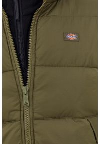 Dickies kurtka męska kolor zielony zimowa. Kolor: zielony. Materiał: polar, syntetyk. Sezon: zima #4