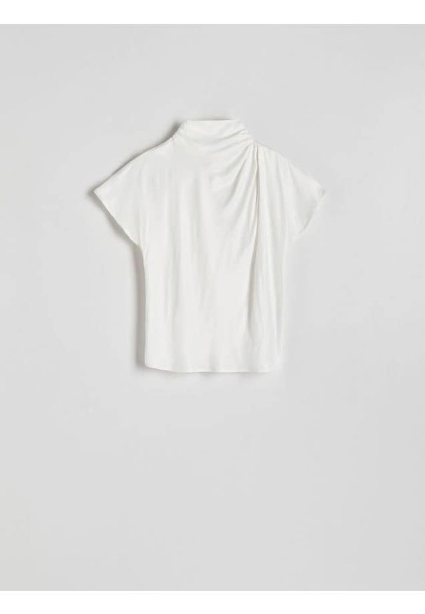 Reserved - Bluzka z wiskozy - złamana biel. Materiał: wiskoza