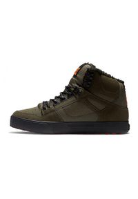 DC Shoes - Buty DC PURE HT WC M SHOE Zielony. Kolor: pomarańczowy, zielony, wielokolorowy. Materiał: syntetyk, skóra. Sport: turystyka piesza