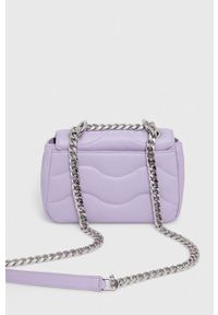 Hugo - HUGO torebka kolor fioletowy. Kolor: fioletowy. Materiał: pikowane. Rodzaj torebki: na ramię #5