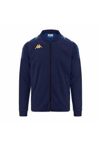 Kurtka z dresu Kappa Giullio. Kolor: niebieski. Materiał: dresówka. Sport: piłka nożna