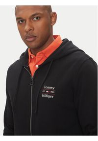 TOMMY HILFIGER - Tommy Hilfiger Bluza MW0MW39250 Czarny Regular Fit. Kolor: czarny. Materiał: bawełna
