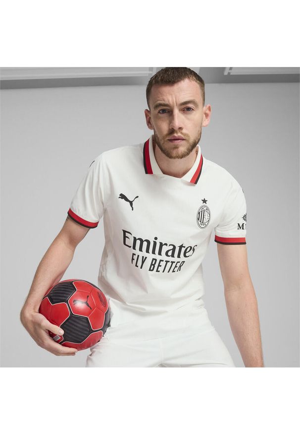 Puma - Męska koszulka AC Milan 24/25 PUMA White. Kolor: biały. Sport: piłka nożna
