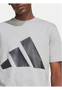 Adidas - adidas T-Shirt Essentials Big Logo JE8948 Szary Regular Fit. Kolor: szary. Materiał: bawełna