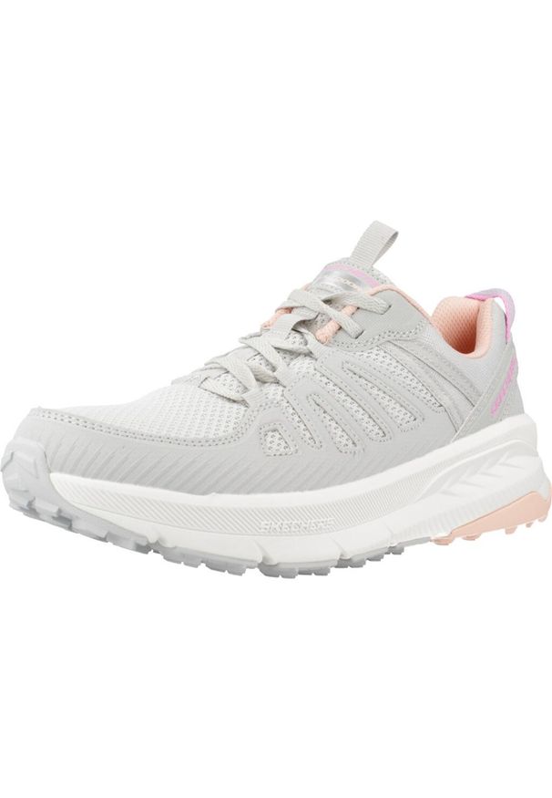 skechers - Buty SKECHERS SWITCH BACK Szary. Okazja: na co dzień. Kolor: szary. Materiał: tkanina