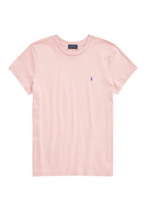 Polo Ralph Lauren T-Shirt 211898698004 Różowy Regular Fit. Typ kołnierza: polo. Kolor: różowy. Materiał: bawełna