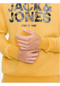 Jack & Jones - Jack&Jones Bluza James 12235338 Żółty Regular Fit. Kolor: żółty. Materiał: bawełna, syntetyk