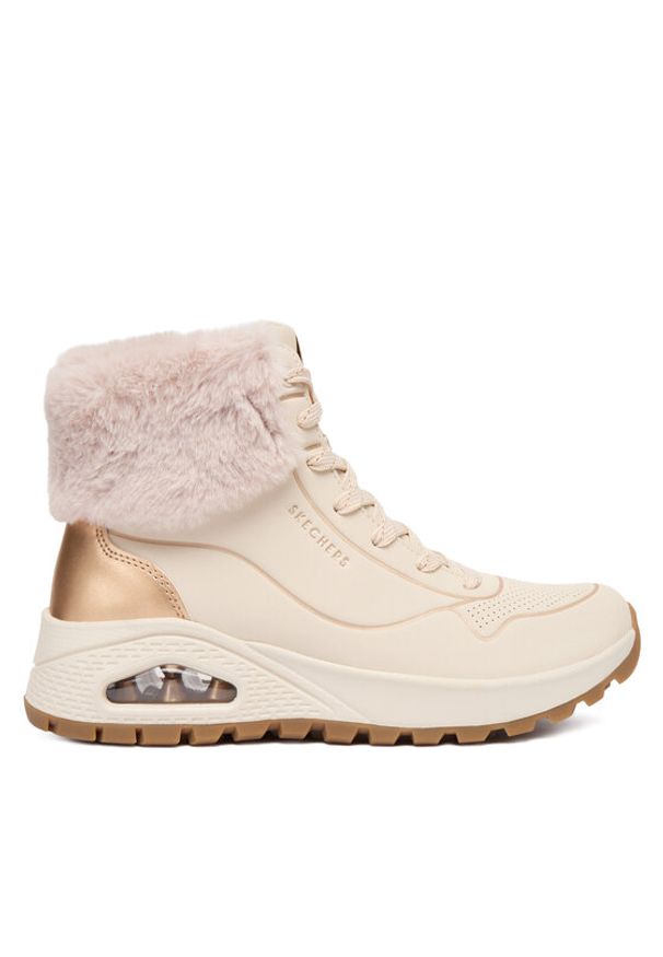 skechers - Skechers Botki Uno Rugged 167993/NTGD Écru. Materiał: skóra