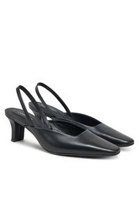 Calvin Klein Czółenka Heel Mule Pump 50 - Lth HW0HW02551 Czarny. Kolor: czarny. Materiał: skóra #3