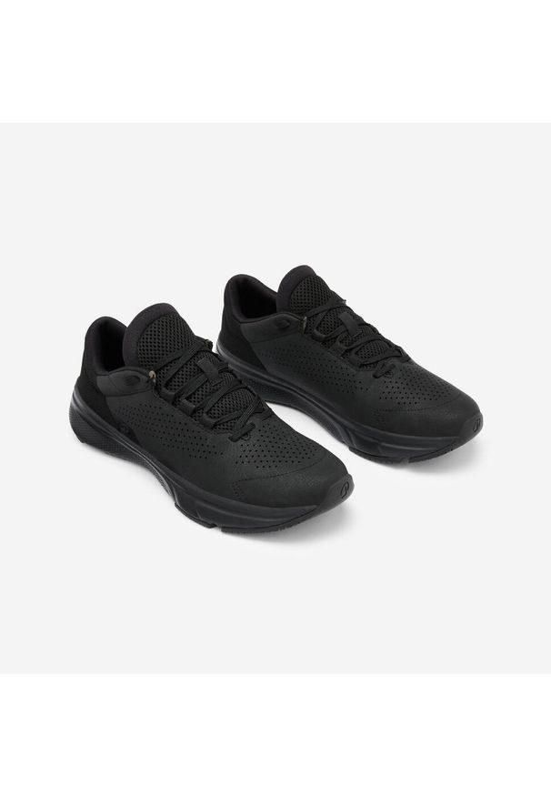 Decathlon - Buty sportowe męskie Essential Icon. Kolor: czarny. Materiał: syntetyk, kauczuk. Szerokość cholewki: normalna. Sport: fitness