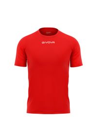 Koszulka piłkarska dla dorosłych Givova Capo MC. Kolor: czerwony. Sport: piłka nożna