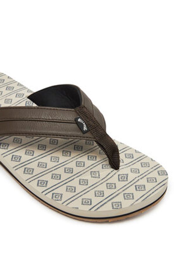 Billabong Japonki EBYL100030 Brązowy. Kolor: brązowy. Materiał: skóra