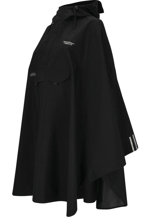 Damskie poncho Weather Report Nashville AWG W-PRO 15000. Kolor: czarny