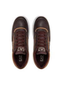 EA7 Emporio Armani Sneakersy X8X173 XK374 U023 Brązowy. Kolor: brązowy. Materiał: skóra