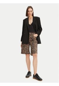 JJXX Bermudy Sarah 12283781 Brązowy Baggy Fit. Kolor: brązowy. Materiał: bawełna #4