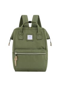 Plecak miejski Himawari 9001 zielony. Kolor: zielony. Materiał: materiał. Styl: elegancki, casual