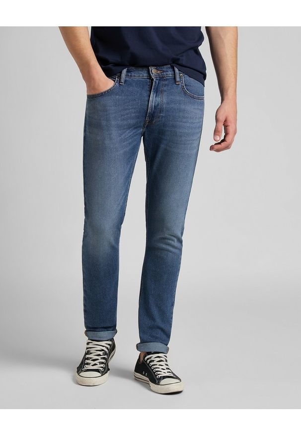 Lee - LEE LUKE MĘSKIE SPODNIE JEANSOWE DARK WORN L719GMYC