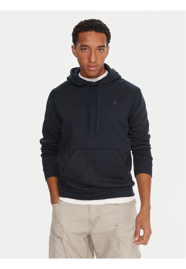G-Star RAW - G-Star Raw Bluza Premium Core D16121-C235 Granatowy Regular Fit. Kolor: niebieski. Materiał: bawełna