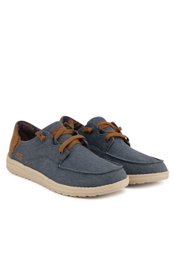 skechers - Skechers Półbuty 210116/NVY Granatowy. Kolor: niebieski. Materiał: materiał