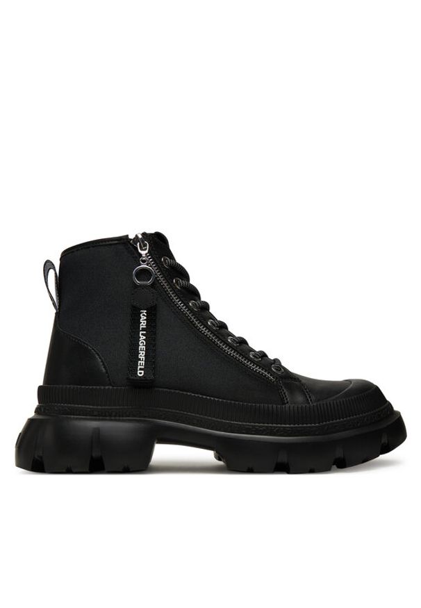 Karl Lagerfeld - KARL LAGERFELD Trapery KL43543 Czarny. Kolor: czarny. Materiał: skóra