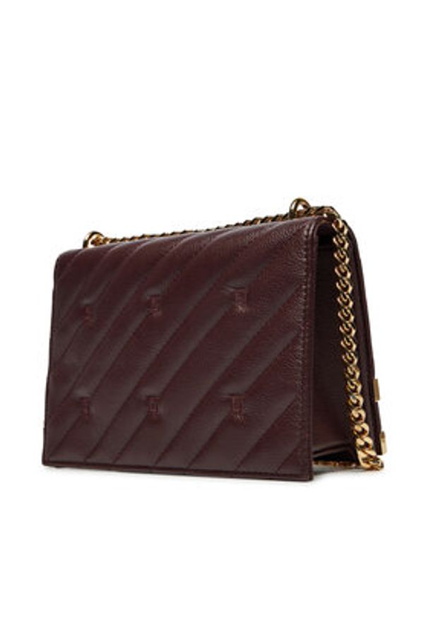 Elisabetta Franchi Torebka BS-55A-46E2-V300 Bordowy. Kolor: czerwony. Materiał: skórzane