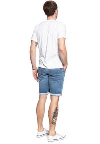 Mustang - SPODENKI MUSTANG Chicago Short DENIM BLUE 1007765 5000 312. Materiał: denim